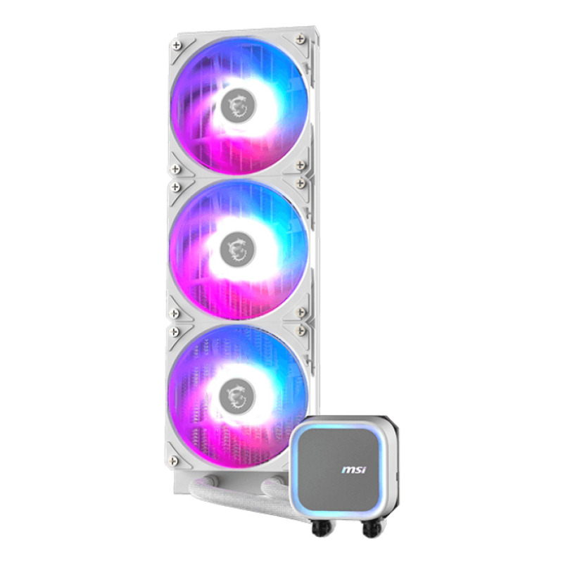 VENTILADOR P/CPU MSI (MAG CORELIQUID A13 360 WHITE) ARGB,ENFRIAMIENTO LIQUIDO, 3 FAN, 360MM, BLANCO image 2